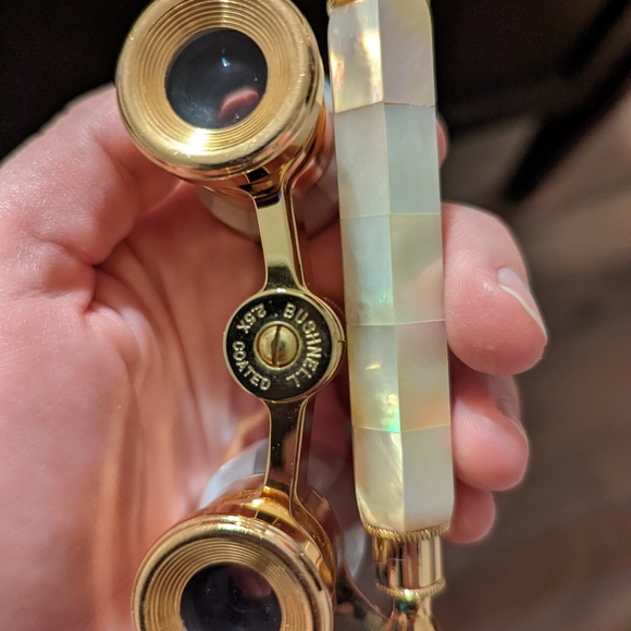 Vintage Mother of Pearl Opera Glasses with Case - Picture 5 of 6